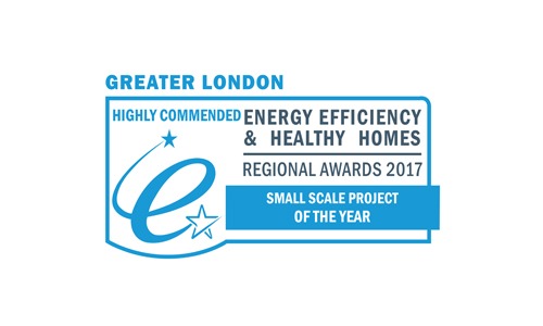 Greater London Energy Efficiency & Healthy Homes Awards 2017 — Highly Commended, Small Scale Project of the Year